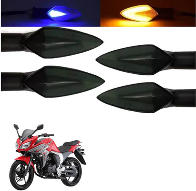 SHOWRIDE Front, Rear LED Indicator Light for Yamaha Fazer(Blue, Yellow)