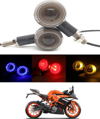 MSNP Front LED Indicator Light for KTM Universal For Bike(Blue, Yellow, Red)