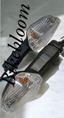 BIKEBLOOM Side, Rear, Front Halogen Indicator Light for Honda Shine 125(Amber)