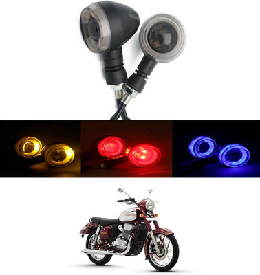 AYW Front LED Indicator Light for Jawa Universal For Bike(Blue, Yellow, Red)