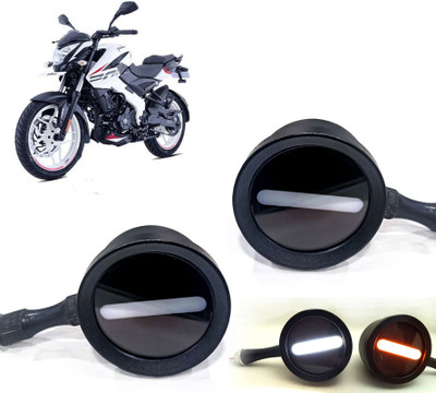 AUTO PEARL Front LED Indicator Light for Bajaj Pulsar 200NS(White, Yellow)