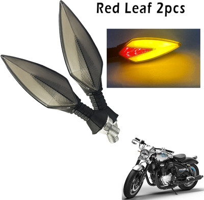 Generox Front, Rear, Side LED Indicator Light for Royal Enfield Cruiser 650(Red, Yellow)
