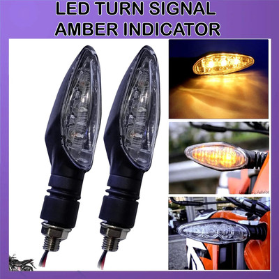 Pious Front, Rear LED Indicator Light for Bajaj Pulsar 150 DTS-i(Yellow)