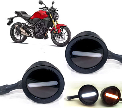 AUTO PEARL Front LED Indicator Light for Hero CB(White, Yellow)
