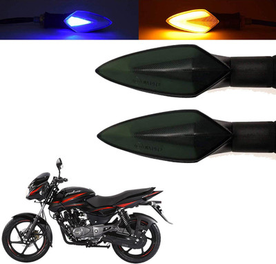 SHOWRIDE Front, Rear, Side LED Indicator Light for Bajaj Pulsar 150(Blue, Yellow)