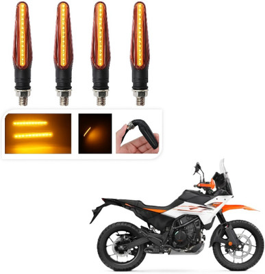 JMA TRADING Front, Rear LED Indicator Light for KTM Universal For Bike(Amber)