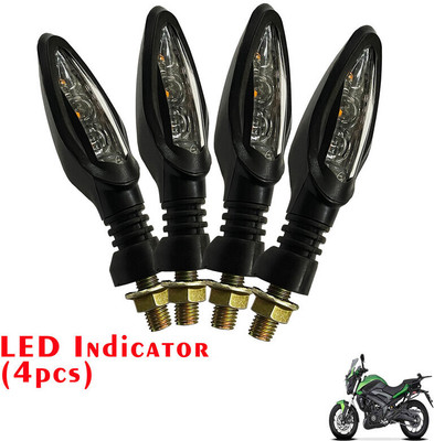 Generox Front, Rear LED Indicator Light for Bajaj Dominar 400(Yellow)