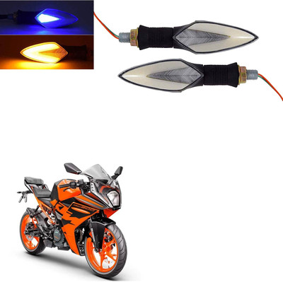 Vagary Front, Rear LED Indicator Light for KTM RC 200(Blue, Yellow)