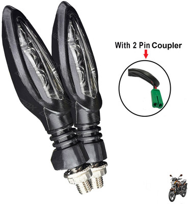 Generox Front, Rear LED Indicator Light for Hero Hunk(Yellow)