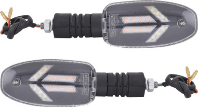 UNO MINDA Front, Rear LED Indicator Light for Bajaj Platina(Amber, White)