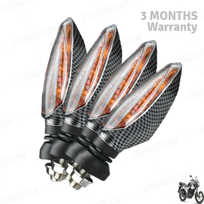 Generox Front, Rear LED Indicator Light for Yamaha SZ R(Amber)