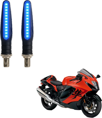 JMA TRADING Front, Rear LED Indicator Light for Suzuki Universal For Bike(Blue)