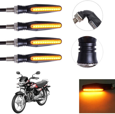 Vagary Front, Rear LED Indicator Light for Hero HF Deluxe(Yellow)