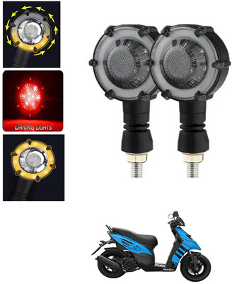 AYW Front, Rear LED Indicator Light for Universal For Bike Universal For Bike(Amber, Red)