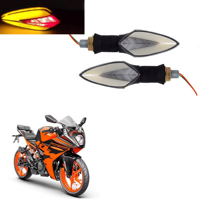 Vagary Front, Rear LED Indicator Light for KTM RC 200(Red, Yellow)