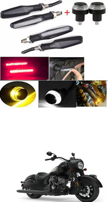 E-Shoppe Front, Rear, Side LED Indicator Light for Universal For Bike Universal For Bike(Yellow, Blue)