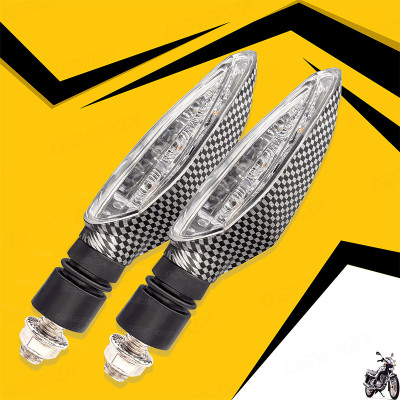 Generox Front, Rear LED Indicator Light for TVS Fiero F2(Amber)