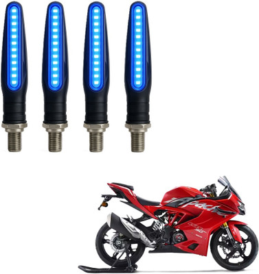 JMA TRADING Front, Rear LED Indicator Light for TVS Universal For Bike(Blue)