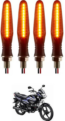 E-Shoppe Front, Rear, Side LED Indicator Light for Hero Splendor NXG(Yellow)