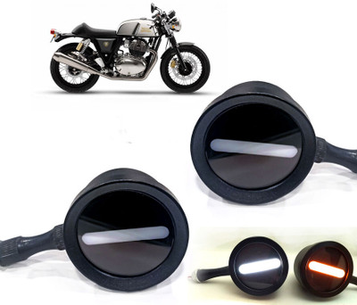 AUTO PEARL Front LED Indicator Light for Royal Enfield Continental GT 650(White, Yellow)