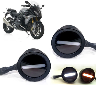 AUTO PEARL Front LED Indicator Light for Bajaj(White, Yellow)