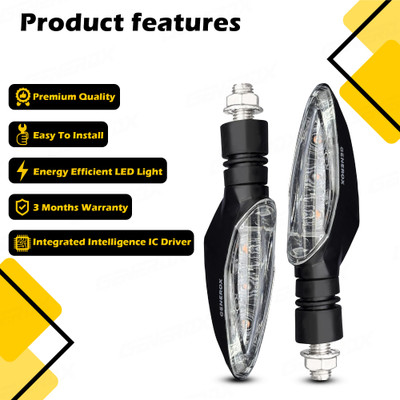 Generox Front, Rear LED Indicator Light for TVS Max 4R(Amber)