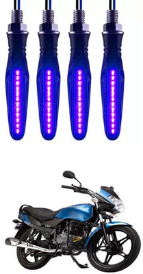 E-Shoppe Front, Rear, Side LED Indicator Light for LML Universal For Bike(Blue)