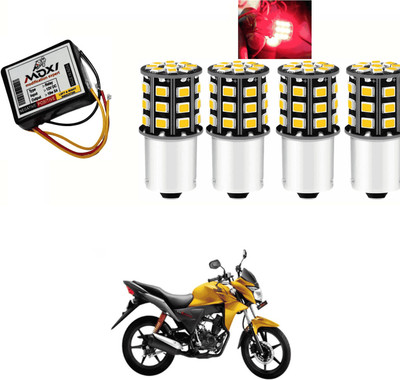 PRTEK Front, Side LED Indicator Light for Honda CB Twister(Red)