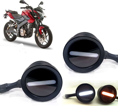 AUTO PEARL Front LED Indicator Light for Bajaj Pulsar 180 NS(White, Yellow)