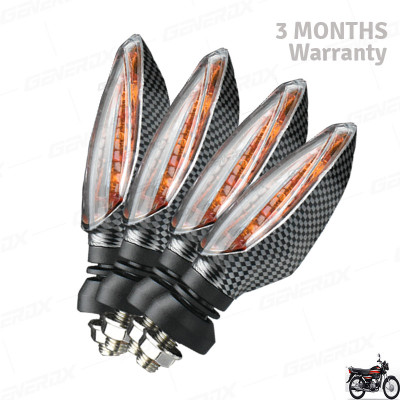 Generox Front, Rear LED Indicator Light for Hero CD Dawn(Amber)