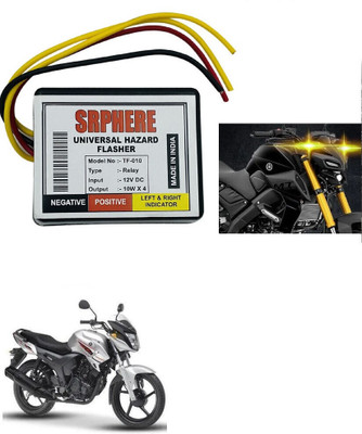 SRPHERE Front, Rear Flasher Indicator Light for Universal For Bike Universal For Bike(Multicolor)