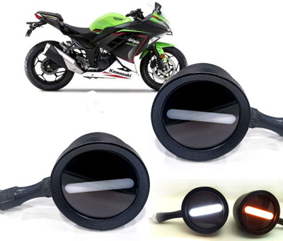 AUTO PEARL Front LED Indicator Light for Hyosung Ninja 300(White, Yellow)