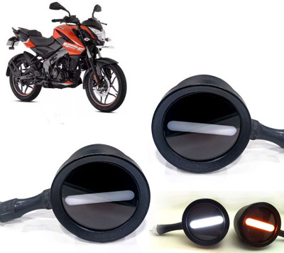 AUTO PEARL Front LED Indicator Light for Bajaj Pulsar(White, Yellow)