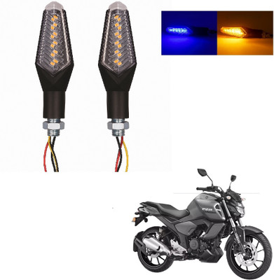 JMA TRADING Front, Rear LED Indicator Light for Yamaha Universal For Bike(Blue, Amber)