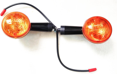 road religion Front, Rear Halogen Indicator Light for Royal Enfield Meteor 350, CLASSIC REBORN 350(White)