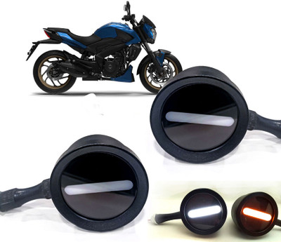 AUTO PEARL Front LED Indicator Light for Bajaj Dominar 400(White, Yellow)
