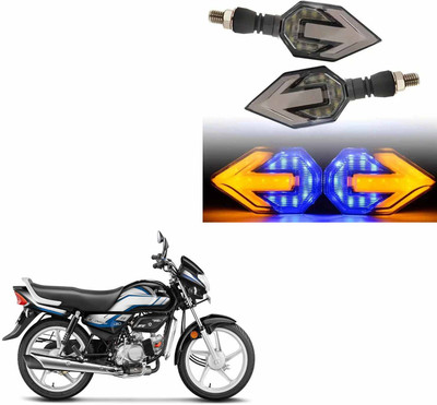 Vagary Front, Rear LED Indicator Light for Hero HF Deluxe(Blue, Yellow)