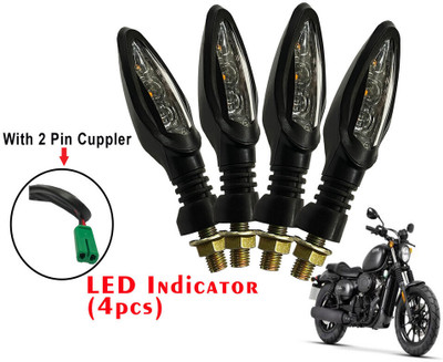 Generox Front, Rear LED Indicator Light for Hyosung Cruiser 125(Yellow)