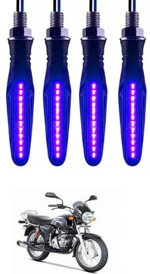 E-Shoppe Front, Rear, Side LED Indicator Light for Bajaj Boxer(Blue)