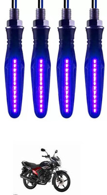 E-Shoppe Front, Rear, Side LED Indicator Light for Yamaha Saluto(Blue)