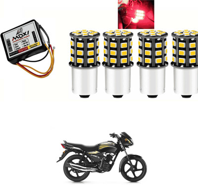 PRTEK Front, Side LED Indicator Light for TVS Star City(Red)