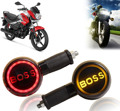 AUTO PEARL Side LED Indicator Light for Hero Passion Pro(Yellow, Red)