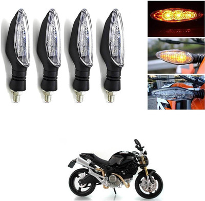 LOVMOTO Front, Rear LED Indicator Light for TVS Max 4R(Multicolor)