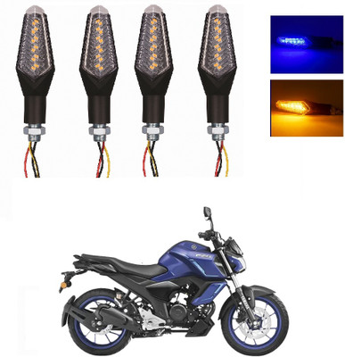 JMA TRADING Front, Rear LED Indicator Light for Yamaha Universal For Bike(Blue, Amber)