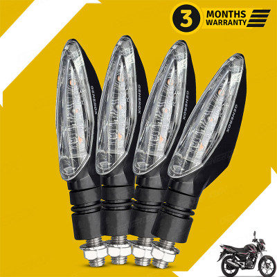 Generox Front, Rear, Side LED Indicator Light for Bajaj Discover 125 M(Amber, Yellow)
