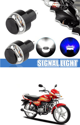 LOVMOTO Front LED Indicator Light for Hero Hunk(White, Blue)