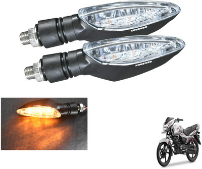 Generox Front, Rear LED Indicator Light for TVS Victor New(Amber)