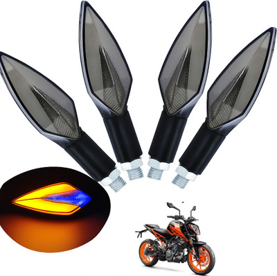 CROXIV Front, Rear LED Indicator Light for Universal For Bike Apache, Apache 220, Apache RTR 180, Universal For Bike(Blue, Yellow)