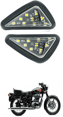 LOVMOTO Front LED Indicator Light for Royal Enfield 500(Black)