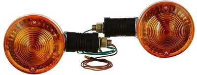 satpro Front, Rear Halogen Indicator Light for Yamaha RX-100(Yellow)